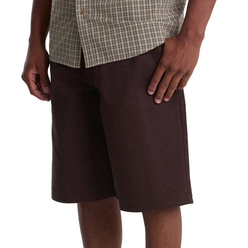 Volcom Chillow Plt Elastic Waist Chino VS 24 Shorts - Cacao
