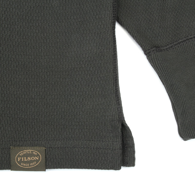 Filson | Waffle Knit Henley Faded Black