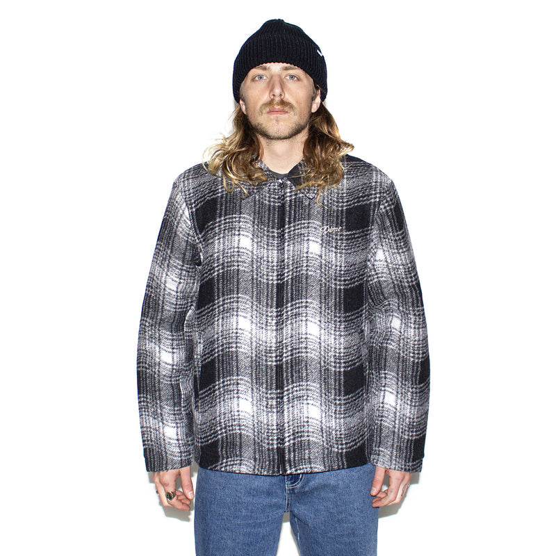 Dime | Wave Plaid Jacket Color : Charcoal