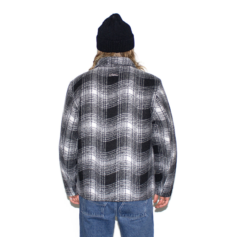 Dime | Wave Plaid Jacket Color : Charcoal