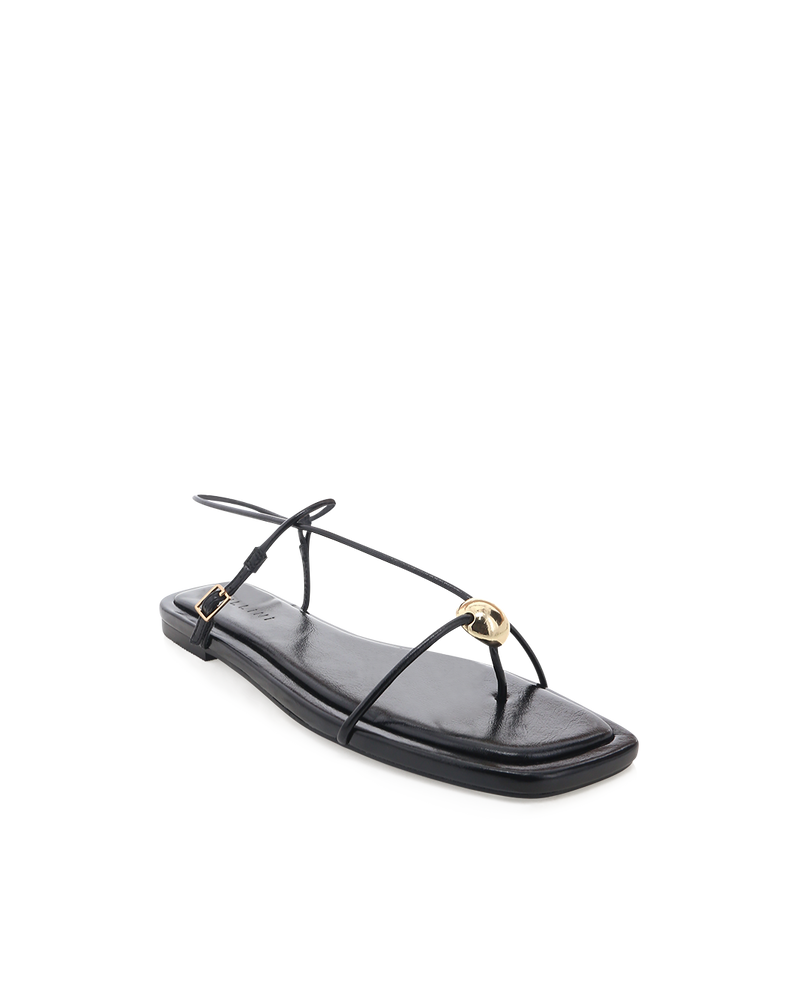 WENDA - BLACK SHINE-Sandals-Billini-Billini
