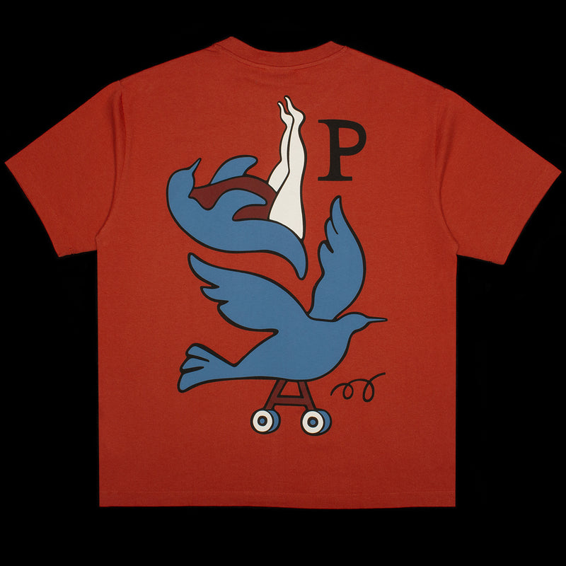 by Parra | Wheeled Bird T-Shirt 51305 Rust