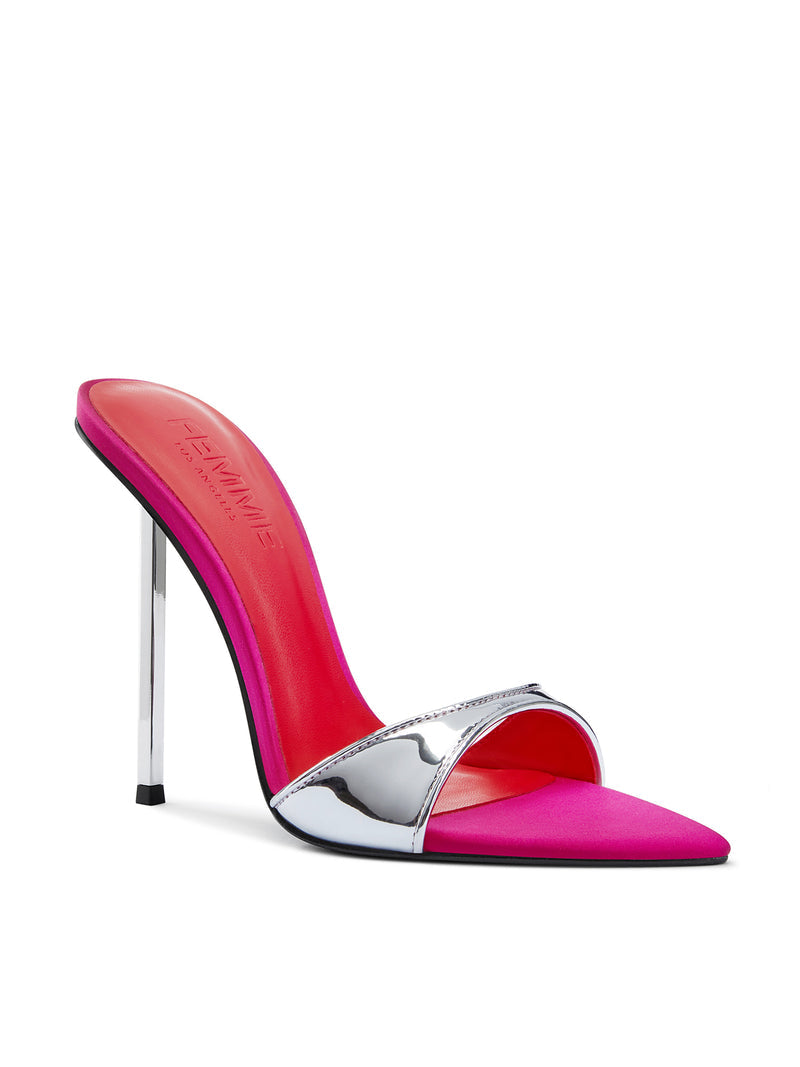 Whiskey Slipper - Platinum/Pink/Red