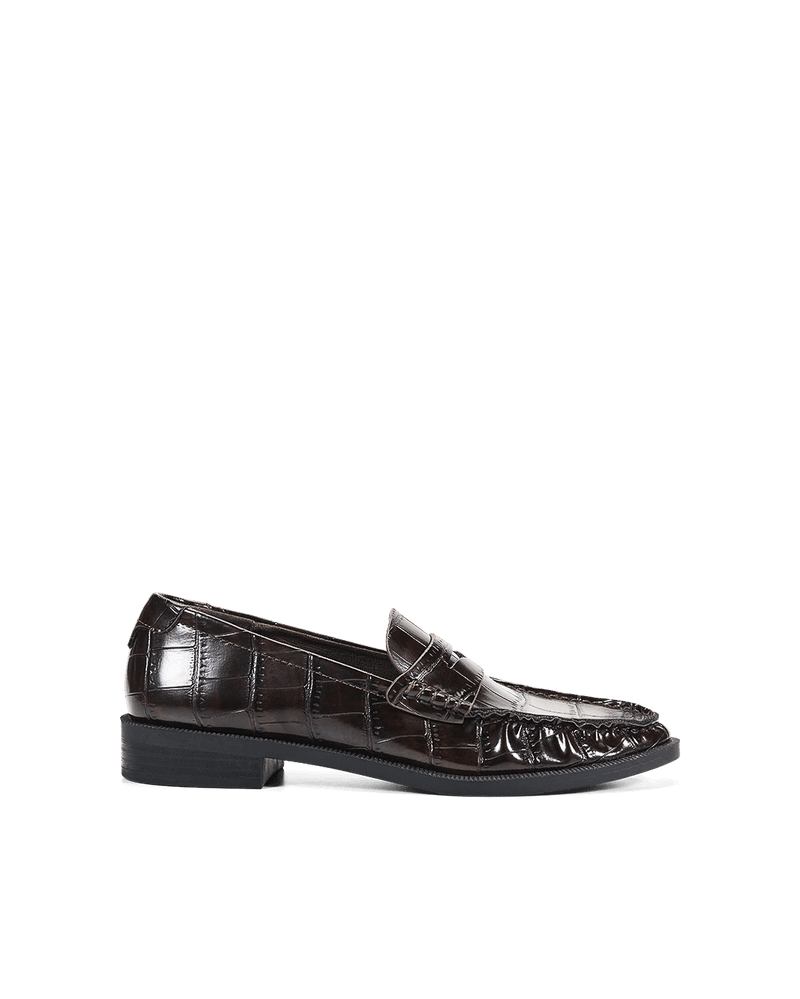 WHITMORE - ESPRESSO CROC-Flats-Billini-Billini