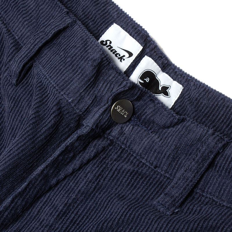 Snack | Wide Wale Corduroy Carpenter Pant Color : Eggplant / Black