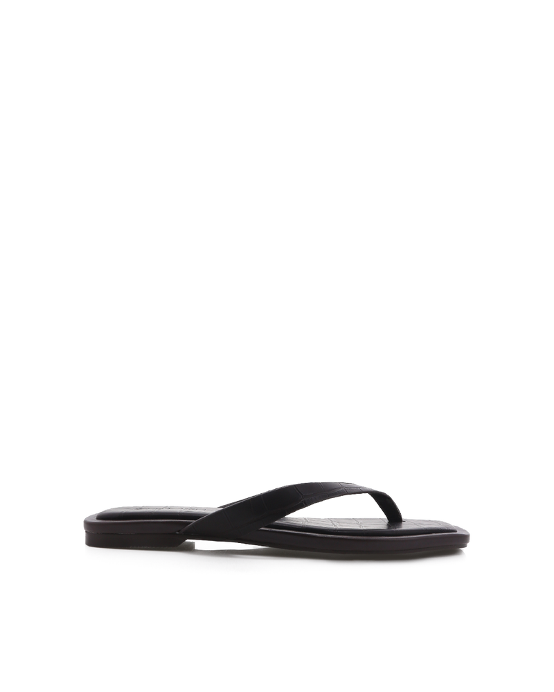 WINFREY - MATTE CHOCOLATE CROC-Sandals-Billini-Billini