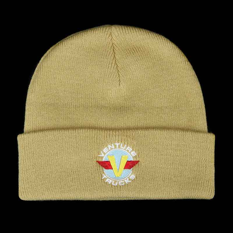 Venture | Wings Cuff Beanie Tan