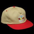 Venture | Wings Snapback Hat Tan / Red
