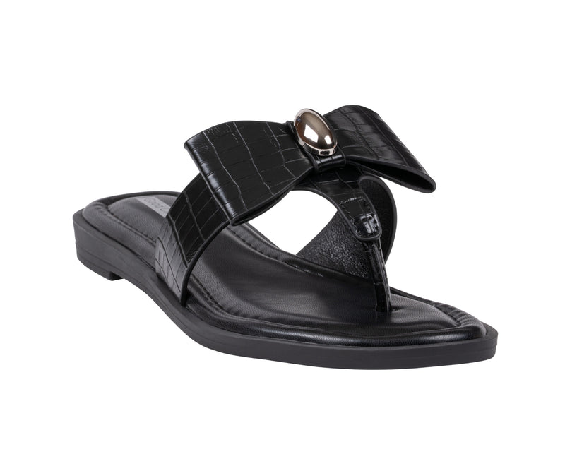 Women's Alba Black  Flat Sandals