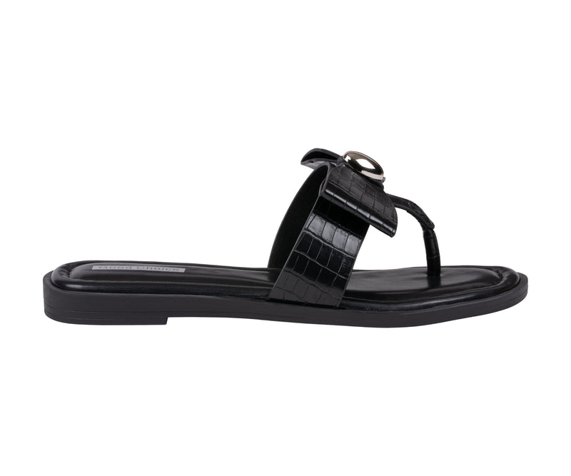 Women's Alba Black  Flat Sandals