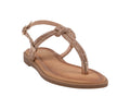 Women’s Alonde Gold Embellished T-Strap Flat Sandals