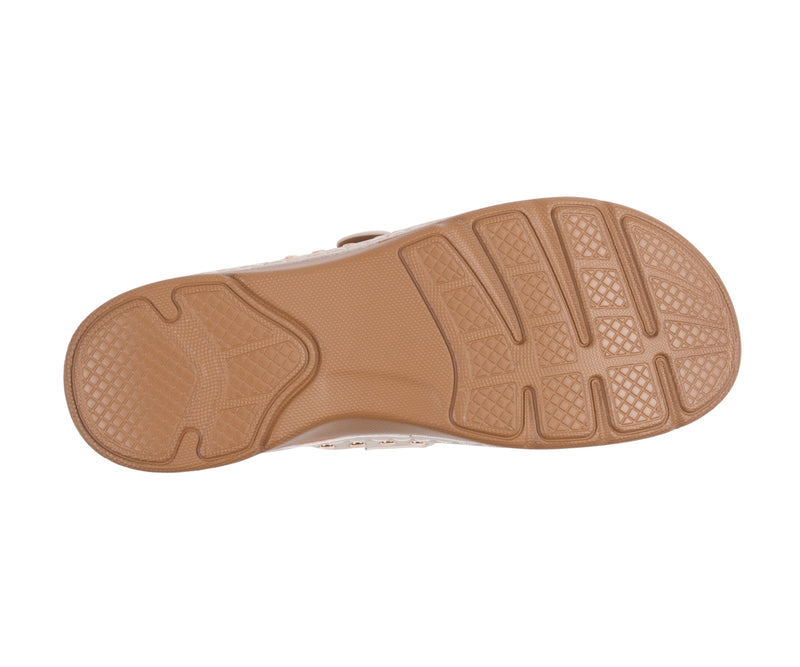 Women's Arla Beige Hardware Thong Sandals