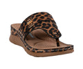 Women's Arla Leopard Hardware Thong Sandals