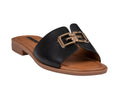 Women’s Bergen Black Chain Link Flat Sandals