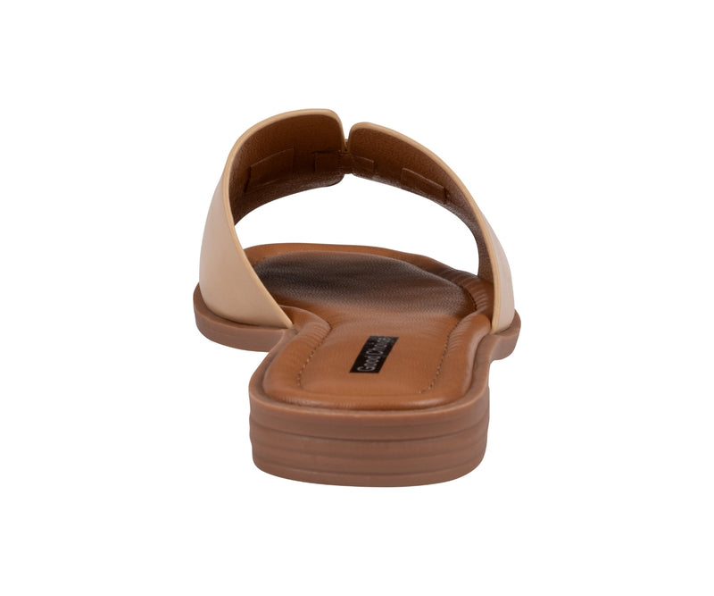Women’s Bergen Tan Chain Link Flat Sandals