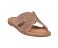 Women’s Carline Rose Gold Embellished Flat Sandals