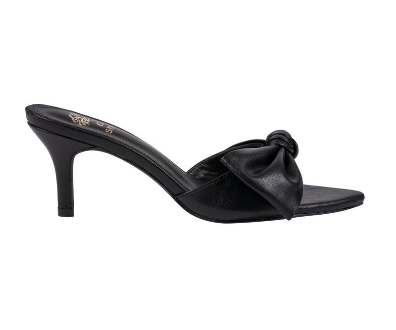 Women’s Carmen Black Bow Detail Dress Sandals
