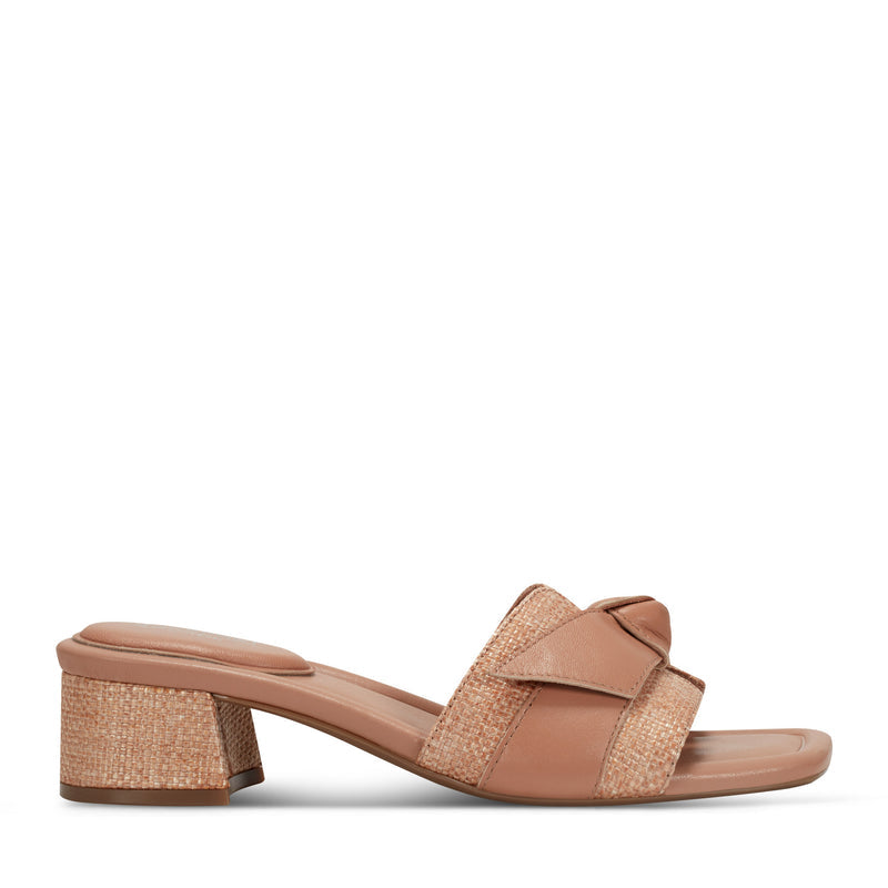 Women's Carsie Block Heel Square Toe Slip-on Sandals