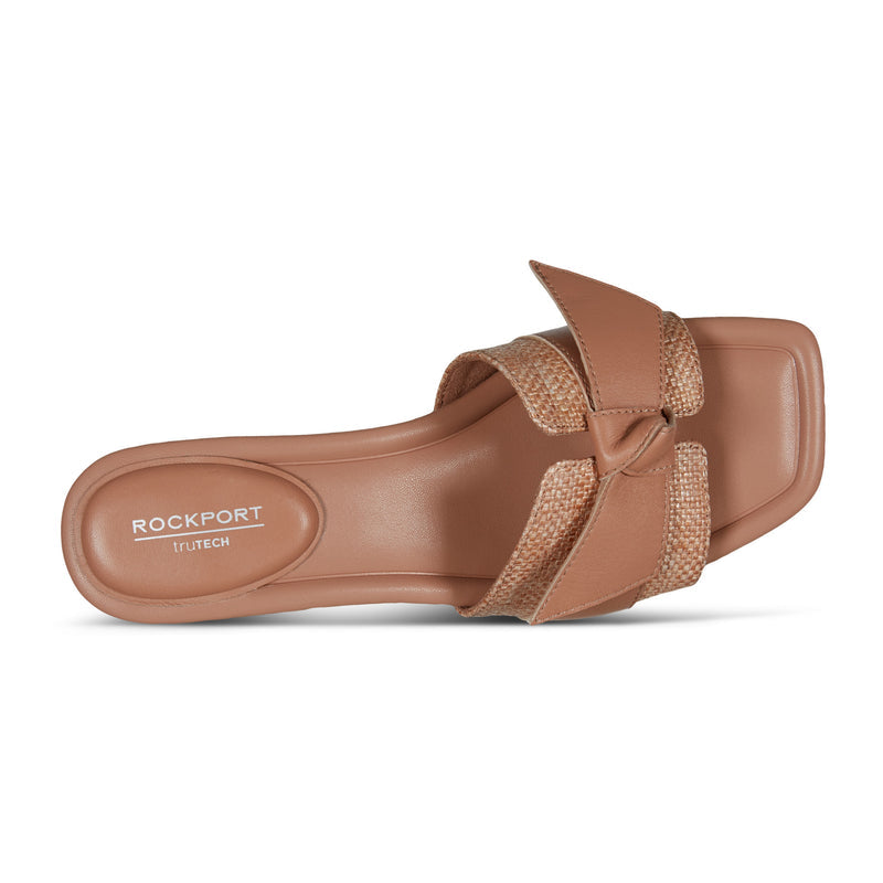 Women's Carsie Block Heel Square Toe Slip-on Sandals