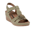 Women's Chirp Sage Floral Wedge Sandals