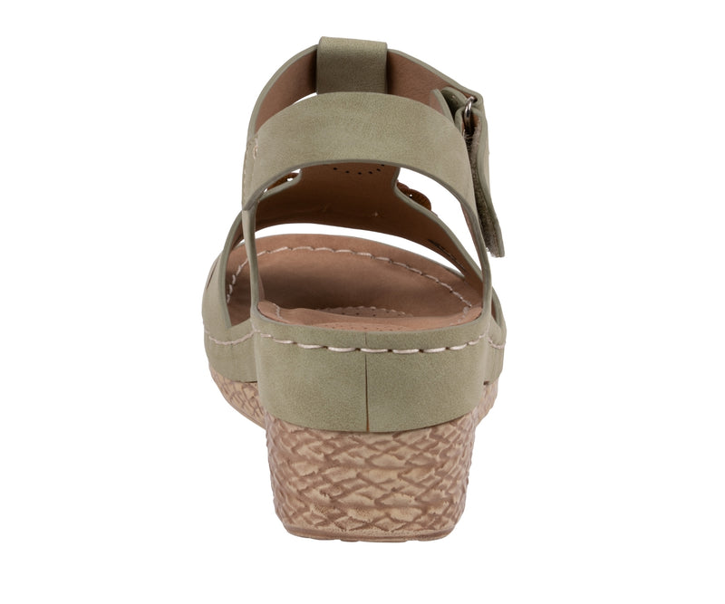 Women's Chirp Sage Floral Wedge Sandals