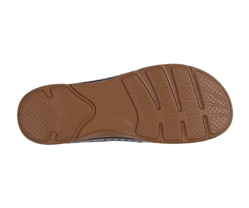 Women's Eanna Black Crisscross Hardware Comfort Sandals