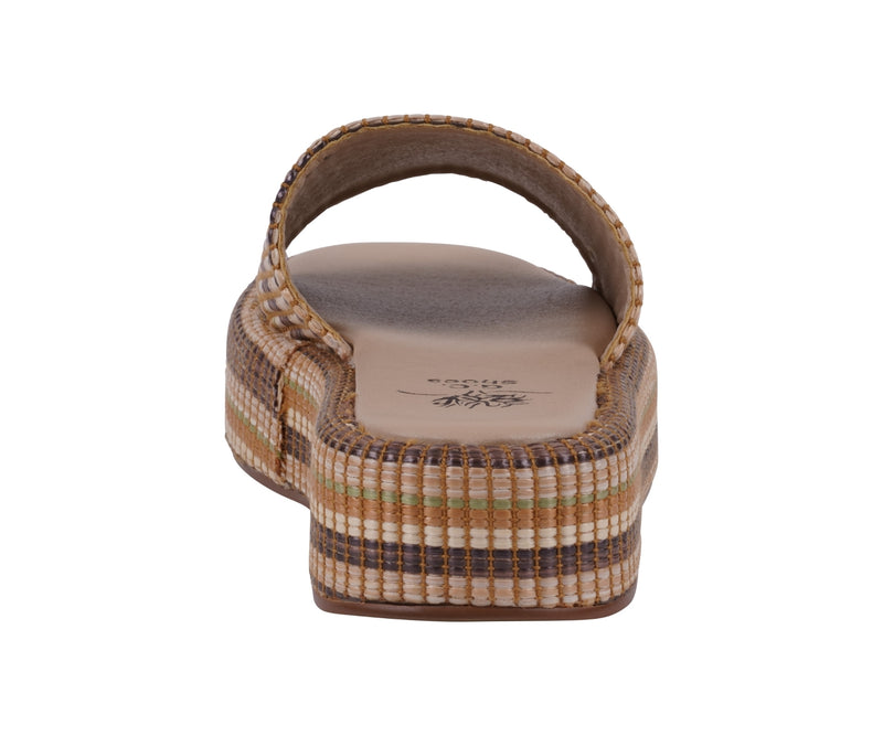 Women's Evie Green Multi  Platform Slide