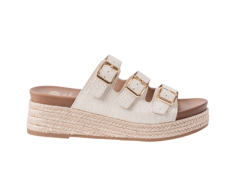 Women’s Fabulist Ice Triple Buckle Espadrille Wedge Sandals
