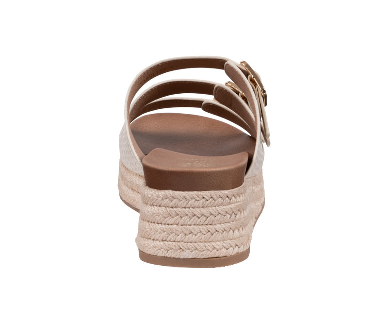 Women’s Fabulist Ice Triple Buckle Espadrille Wedge Sandals