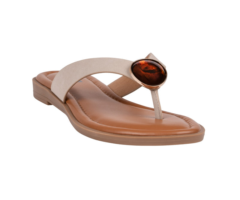 Women's Jaylis Biege  Flat Sandals