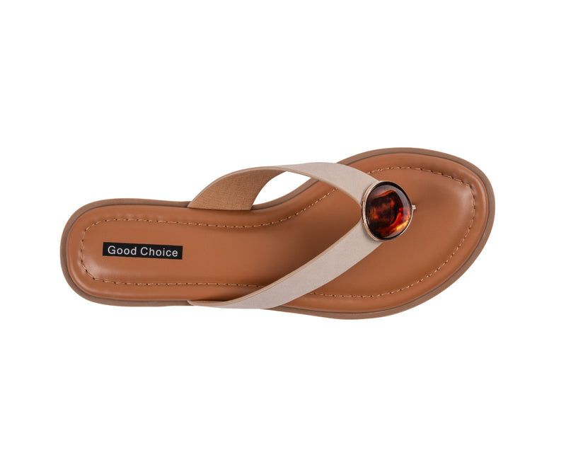 Women's Jaylis Biege  Flat Sandals