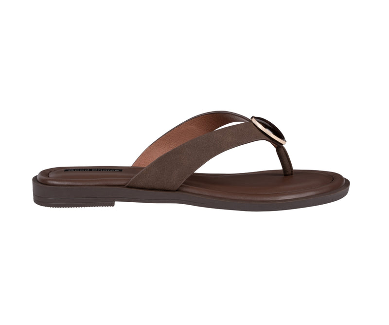 Women's Jaylis Brown  Flat Sandals