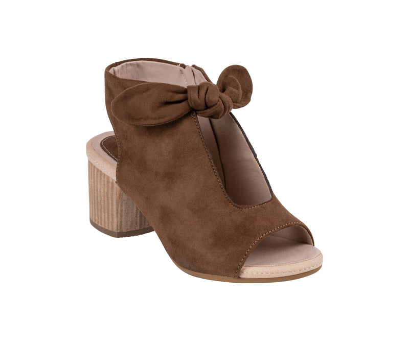 Women's Kimora Chocolate Suede Heeled Sandals