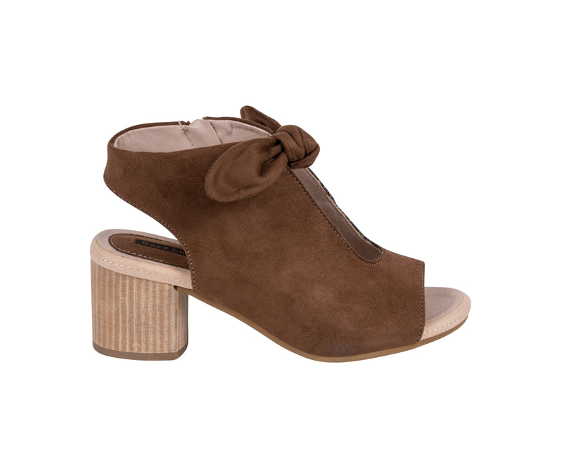 Women's Kimora Chocolate Suede Heeled Sandals