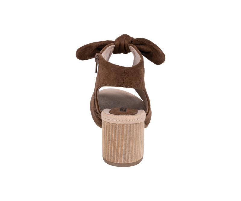 Women's Kimora Chocolate Suede Heeled Sandals