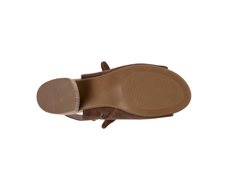 Women's Kimora Chocolate Suede Heeled Sandals