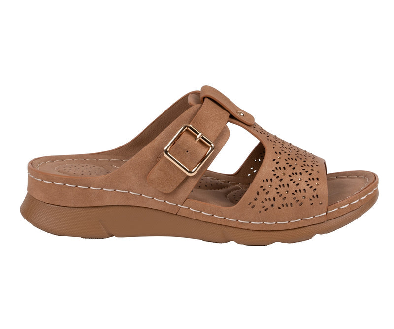 Women's Loni Tan Embellished Comfort Sandals
