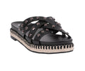 Women’s Loola Black Studded Espadrille Platform Sandals