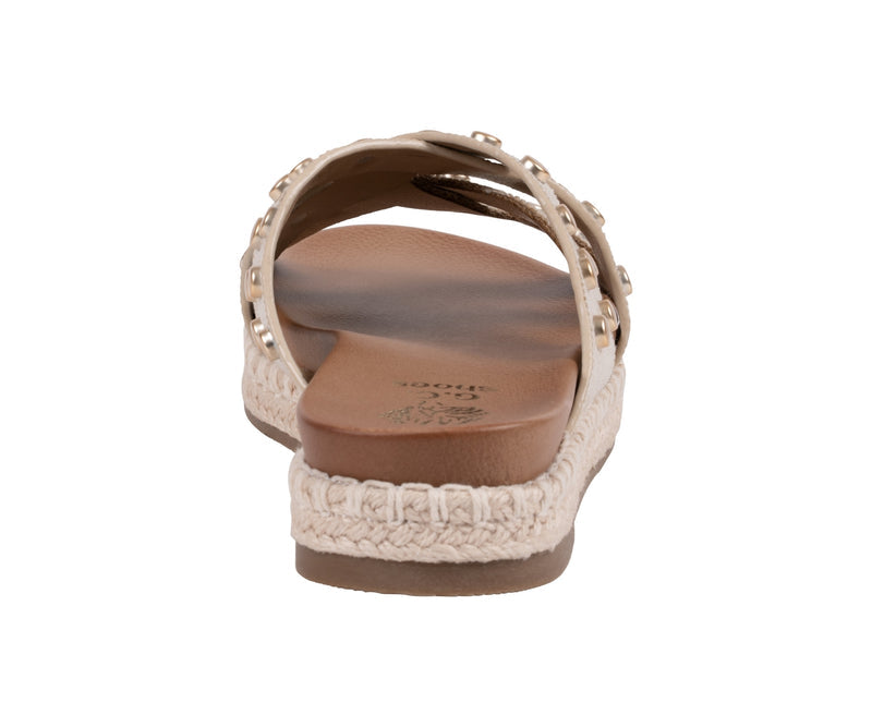 Women’s Loola Natural Studded Espadrille Platform Sandals