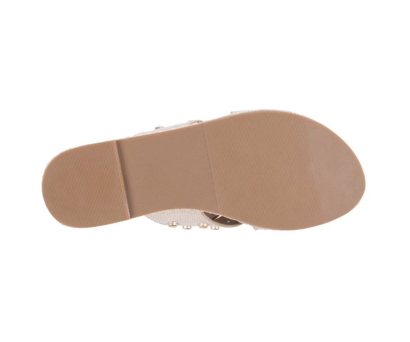 Women’s Loola Natural Studded Espadrille Platform Sandals