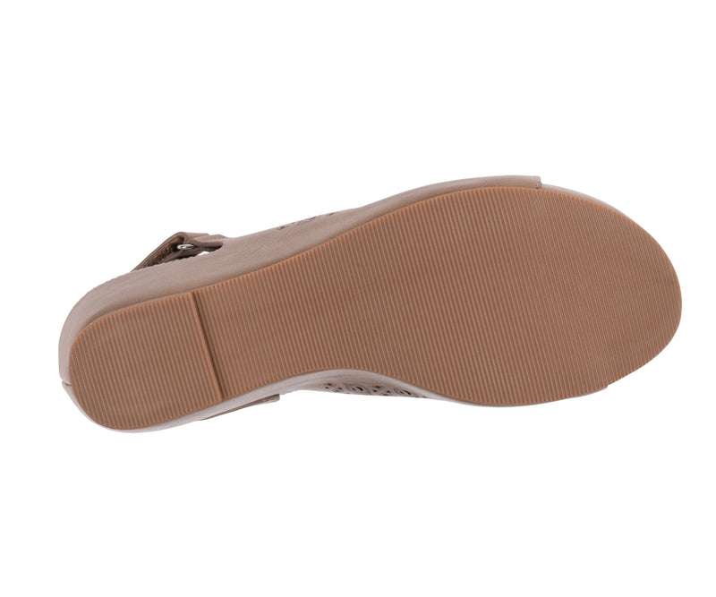Women's Mahina Ivory Perforated Wedge Sandals