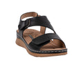 Women's Merisa Black Velcro Band Comfort Sandals