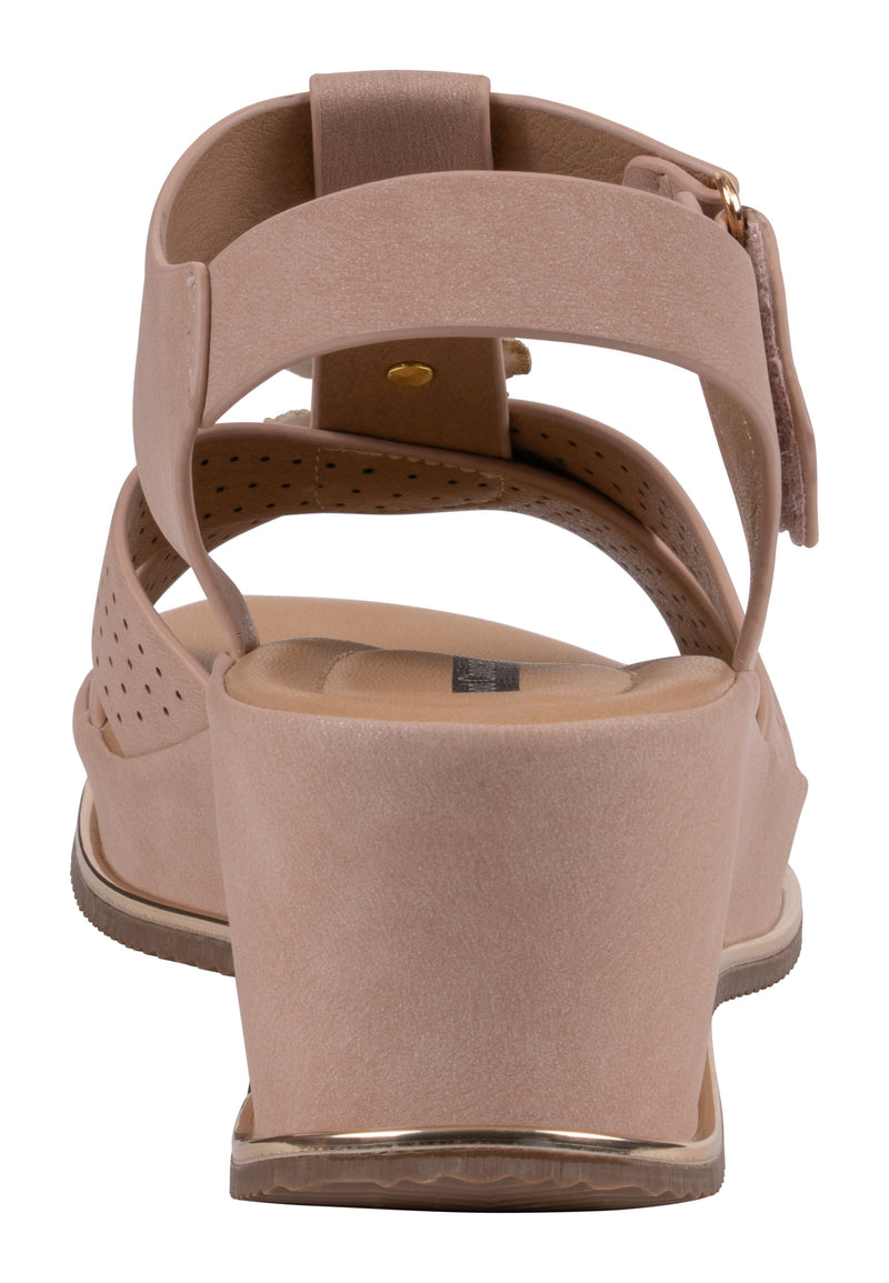 Women's Miko Blush Floral Wedge Sandals