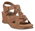Women's Miko Tan Floral Wedge Sandals