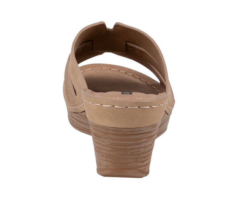 Women's Molane Tan Hardware Wedge Sandals