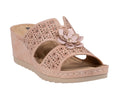 Women's Nancia Blush Floral Wedge Sandals
