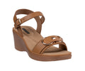 Women's Nava Tan Hardware Wedge Sandals