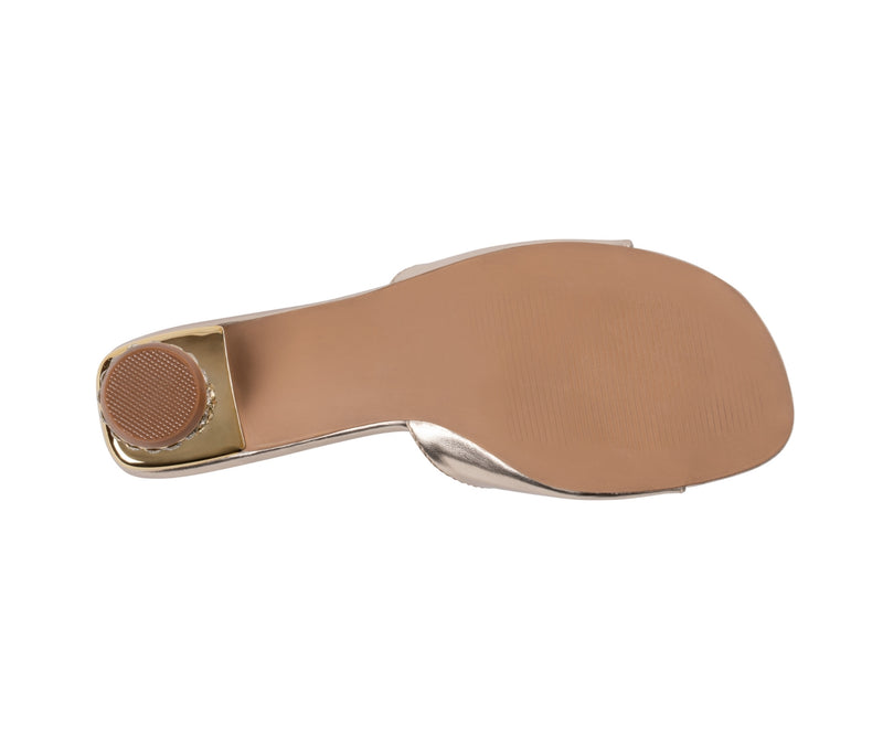 Women’s Noho Gold Single Band Dress Sandals