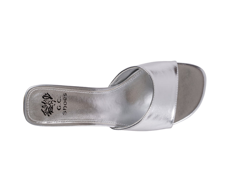 Women’s Noho Silver Single Band Dress Sandals