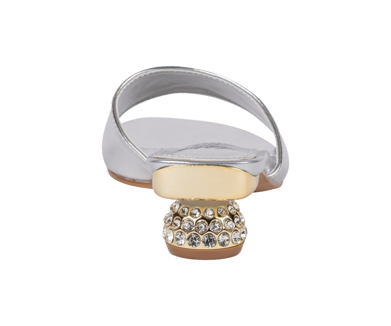Women’s Noho Silver Single Band Dress Sandals